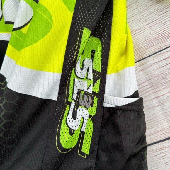 SL3S Cycling Bib and Triathlon Jersey Men's Size Medium Black/Florescent‎ Green - Picture 15 of 16
